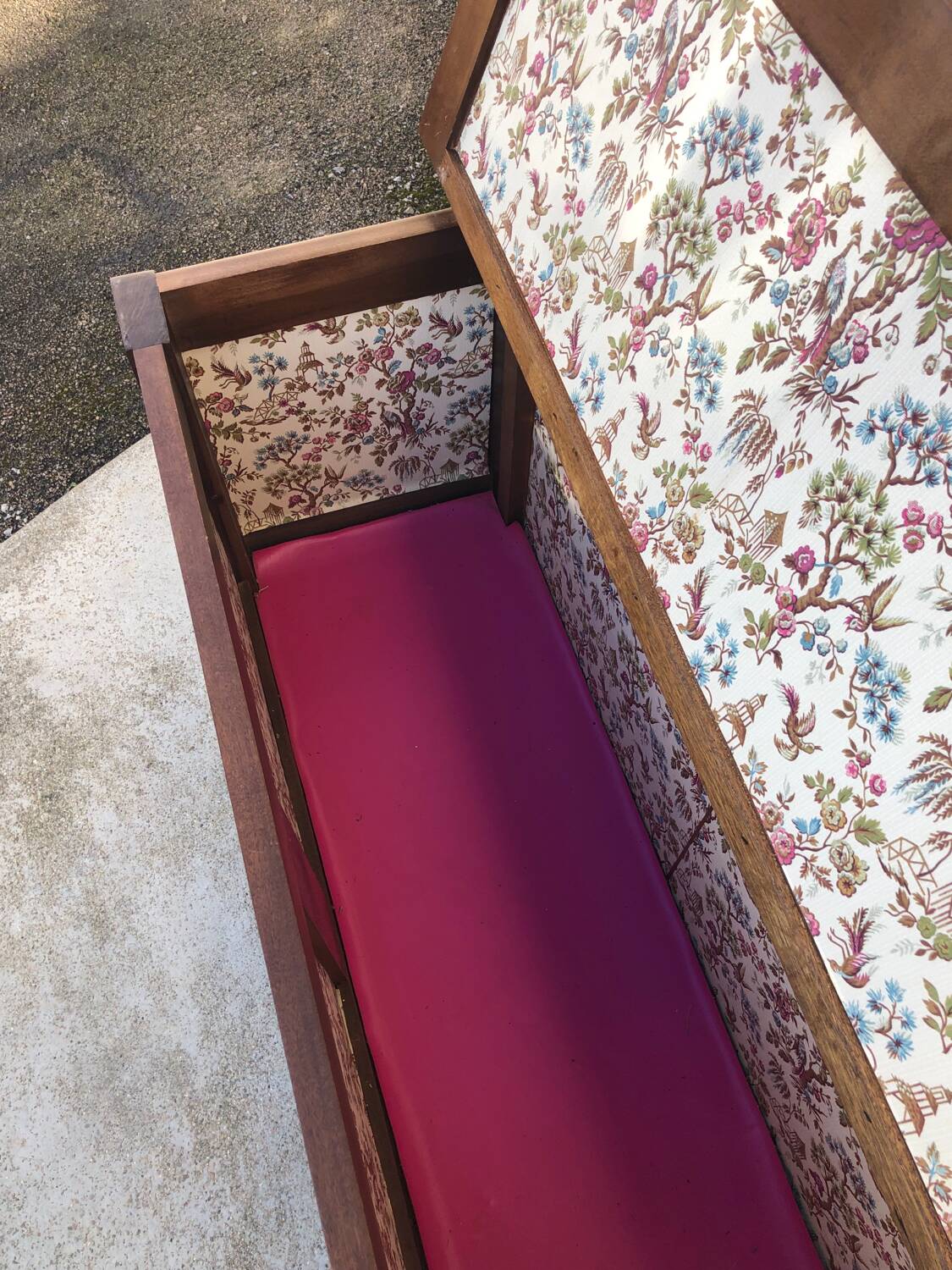 Chest, trunk in old oak