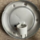 Vintage flower ceiling light or wall sconce in pressed moulded glass.