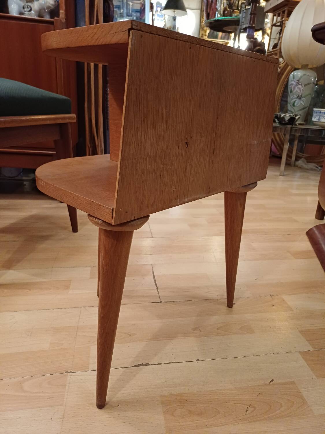 Small side piece of furniture, tripod bedside table 1950