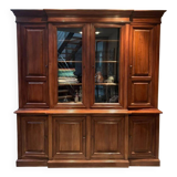 Solid wood display cabinet