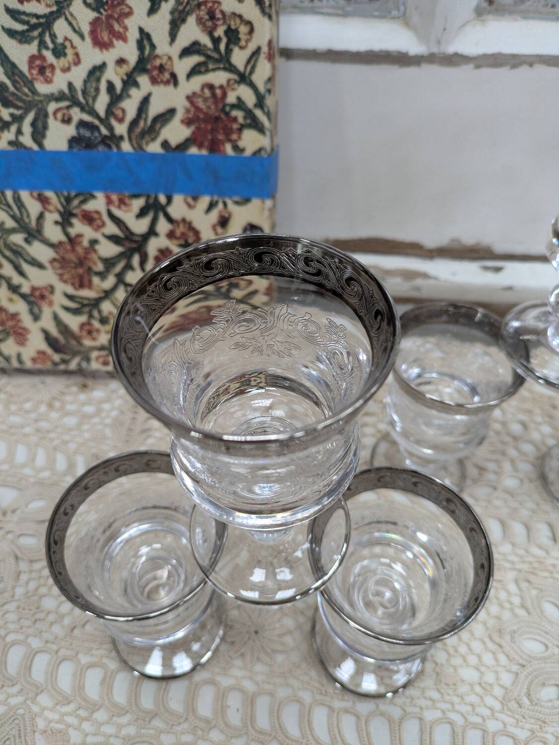 Murano stemmed glasses