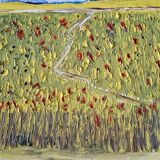 Thierry Deroyant (born in 1955) - Oil on canvas - "The countryside" - Signed