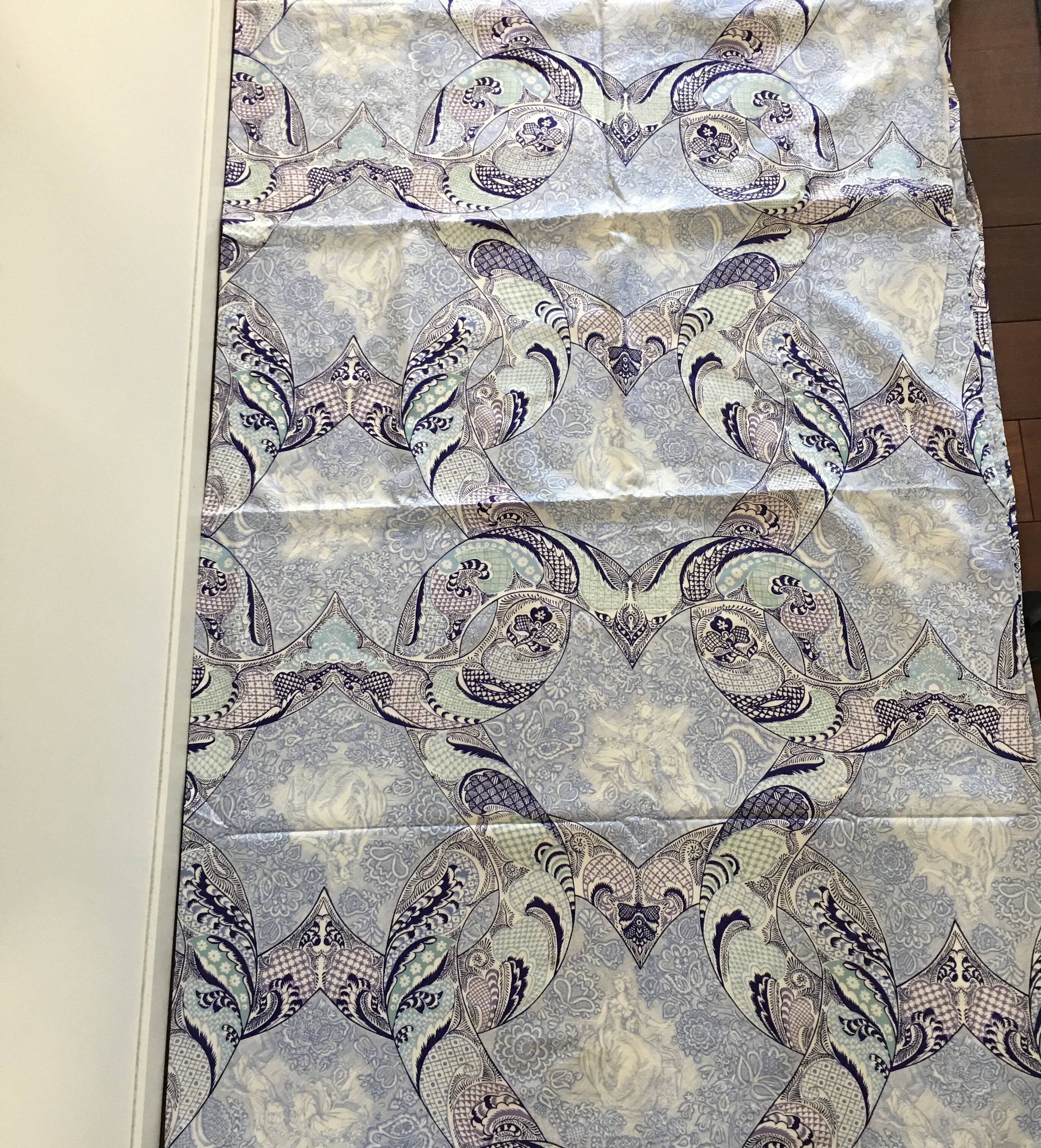 Trianon Blue Tablecloth 180x270 cm New Cotton Satin