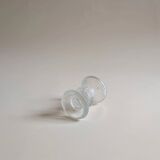 Glass candle holder