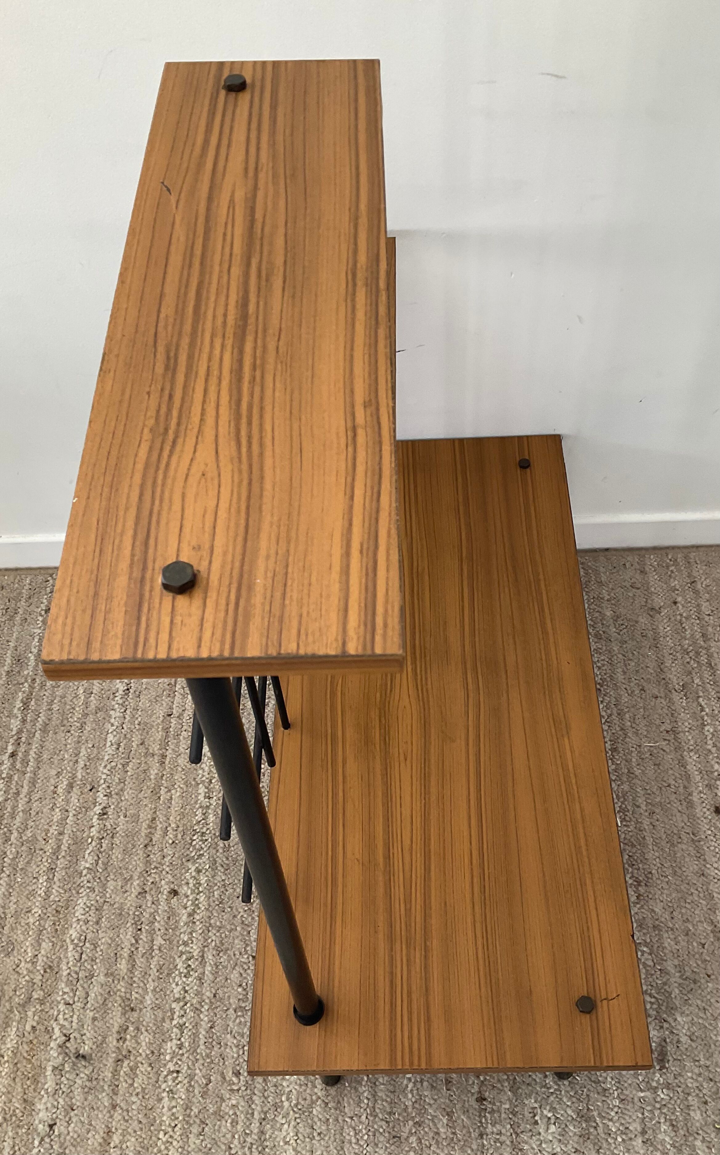 Vintage 60s shelf in formica and metal