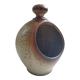 Artisanal stoneware salt pot