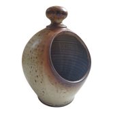 Artisanal stoneware salt pot