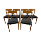 Série de 6 chaises scandinaves