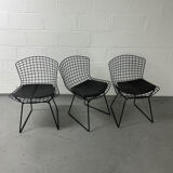 Set 3 chaises Bertoia Knoll International circa 1960
