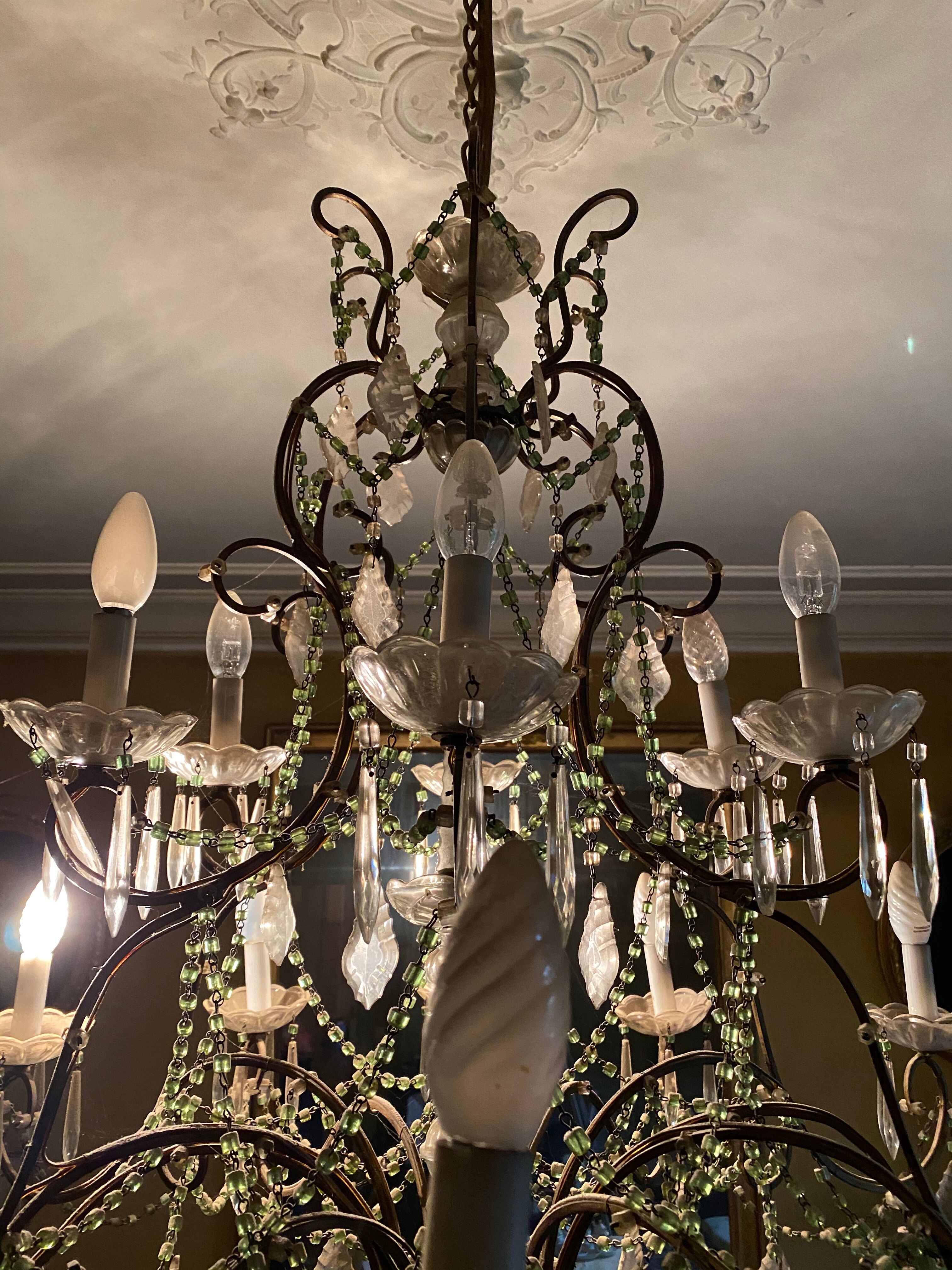 Stamp chandelier 18 fires 1900