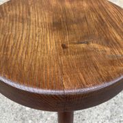 Vintage "Berger" stool, tall, in ash, Charlotte Perriand, 1950s
