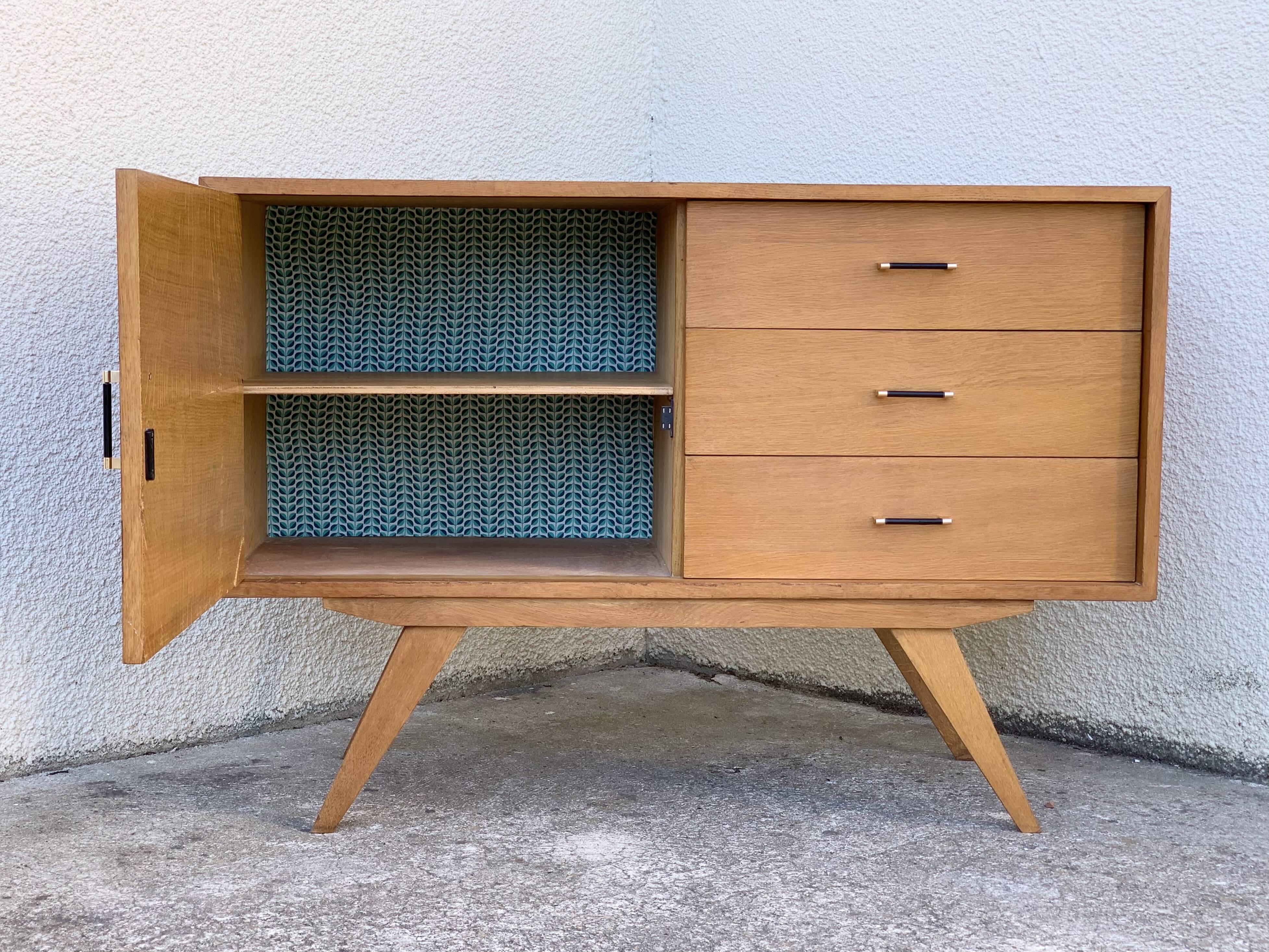 Vintage buffet compass feet 1950