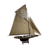 Wooden sailboat model pen duick