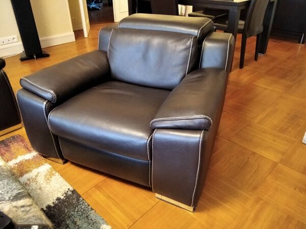 Fauteuil Roche Bobois cuir