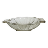 Coupe en verre moulé pressé art déco made in France