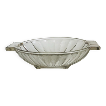 Coupe en verre moulé pressé art déco made in France
