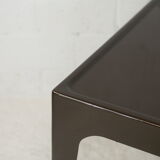 Fiberglass table, brown, France, circa 1970