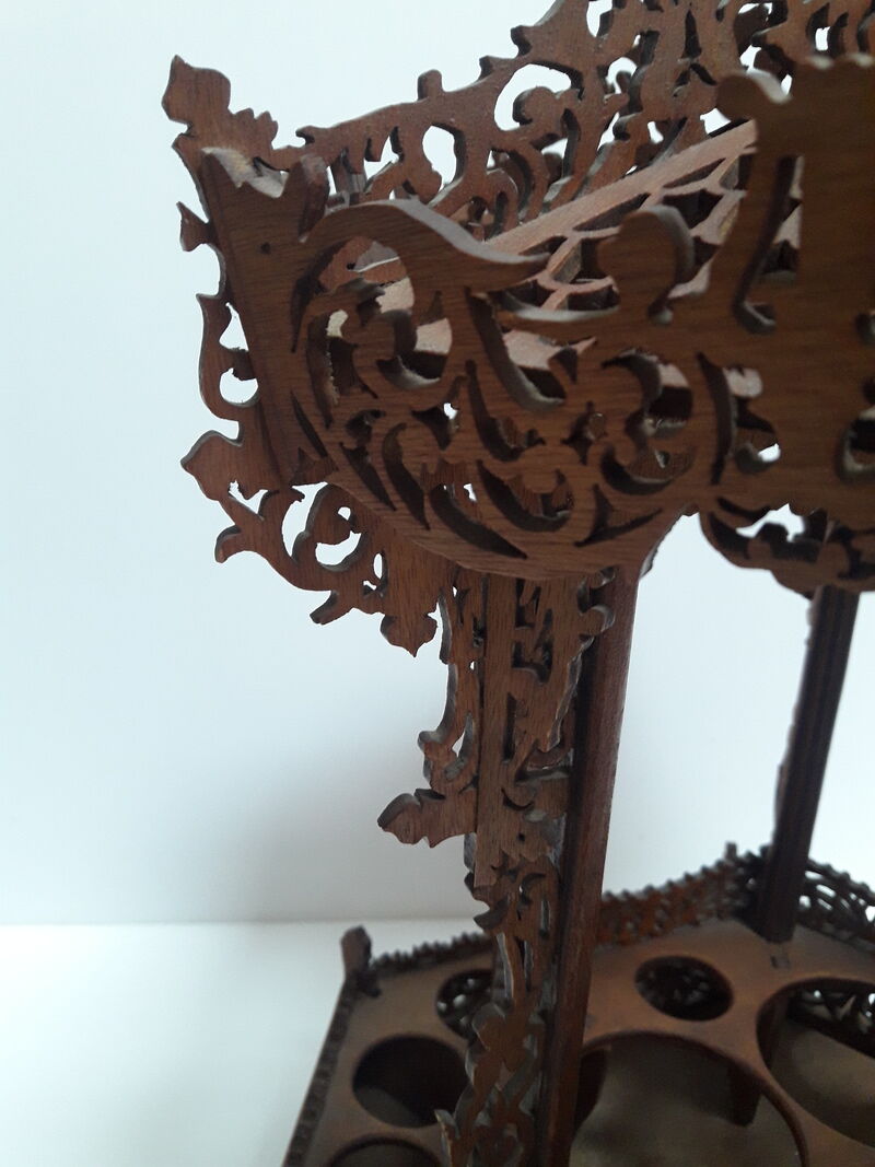 Liquor cellar bandstand wooden cut early XX °