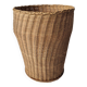 Wicker wastebasket