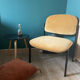Fauteuil design velours et métal
