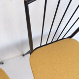 Pair metal chairs