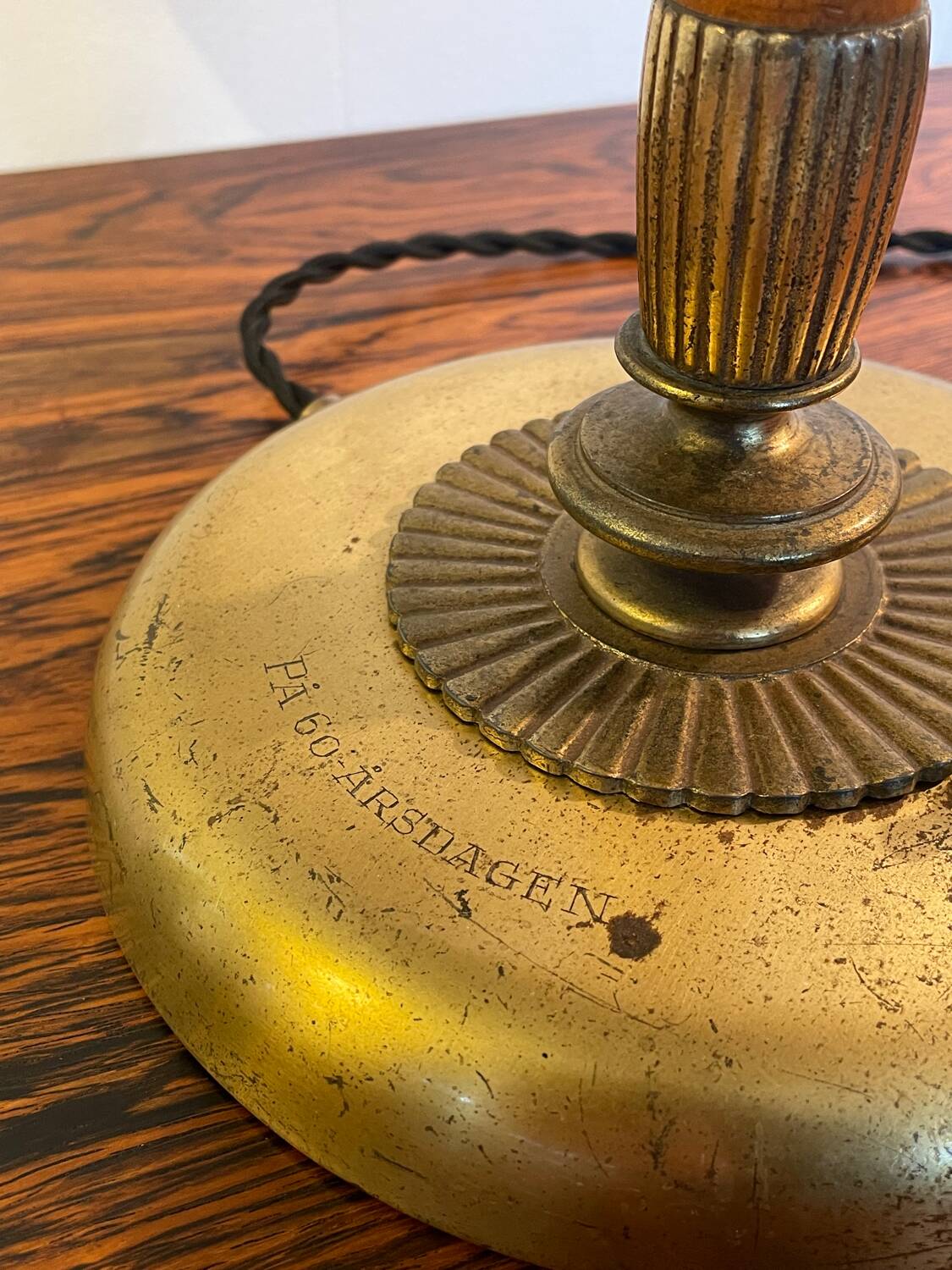 Scandinavian table lamp by Einar Bäckström, 1940s