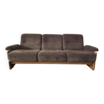 Vintage brown brutalist sofa
