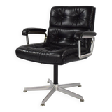 1970s Leather Swivel Chair Eurochair by Girsberger (Price for One)