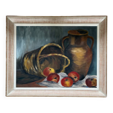 Nature morte sur bois