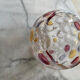 Set of 3 vintage punch cups (+ 1 free) made of blown glass with cabochon.