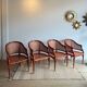 4 'Faux Bamboo' Dining Chairs Italian Giorgetti
