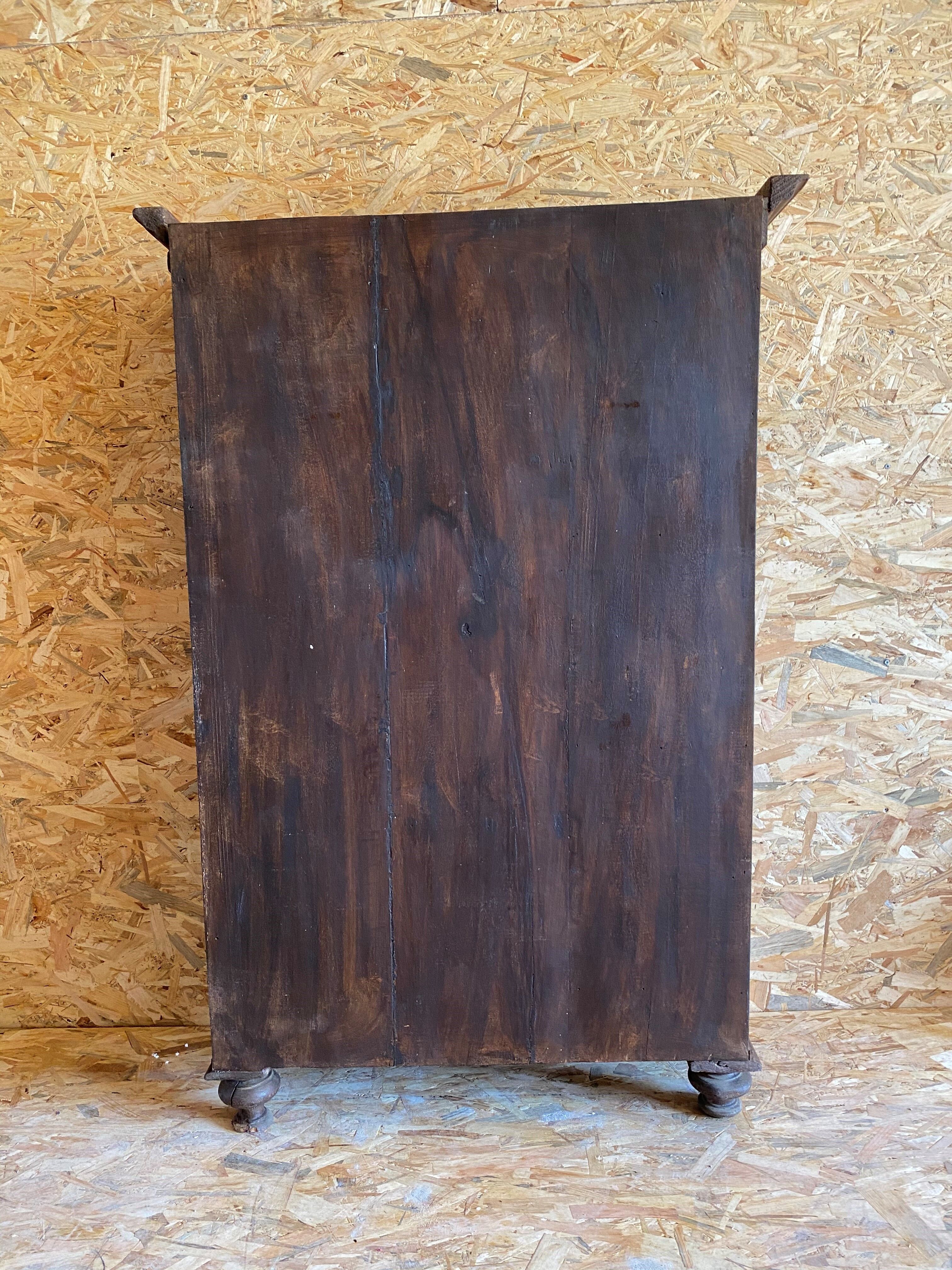 Double glazed wardrobe in old teak