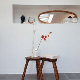 Pair of brutalist art stools 60s