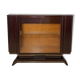 Art Deco Sideboard with Vitrine in Macassar Ebony & Maple, Paris, 1930s