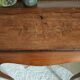 Secrétaire à pente ancien en bois