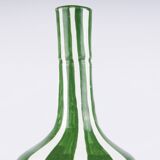 Handmade vase with large stripes