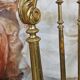 Napoleon III theatre chair in gilded wood