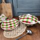 Soup tureen and dish set from Sarreguemines and Digoin, Sousse model, Scottish decoration.
