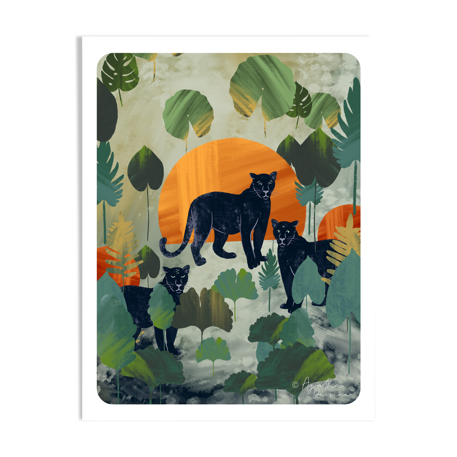 Illustration "Felines" A4