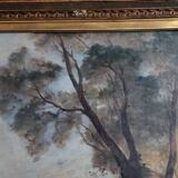 Tableau ancien fin XIXème - R Verdun (1873-1954) - Environs de Menton