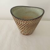 Ovoid designer ceramic vase Signed D&B Hohr Gesgesch