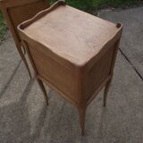 Pair of bedside style Louis XV solid oak