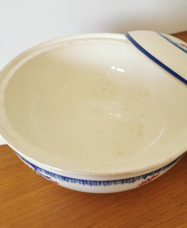 Badonviller vintage earthenware soup