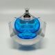 Briquet bleu éblouissant des années 1960 en verre Murano Sommerso par Flavio Poli