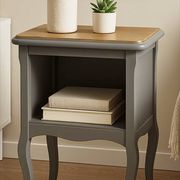 Unique renovated wooden side table - chic country style