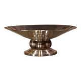 Art Deco centerpiece in silver-plated brass and Macassar ebony, 1930s