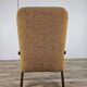 Fauteuil inclinable en bois et tissu des années 70