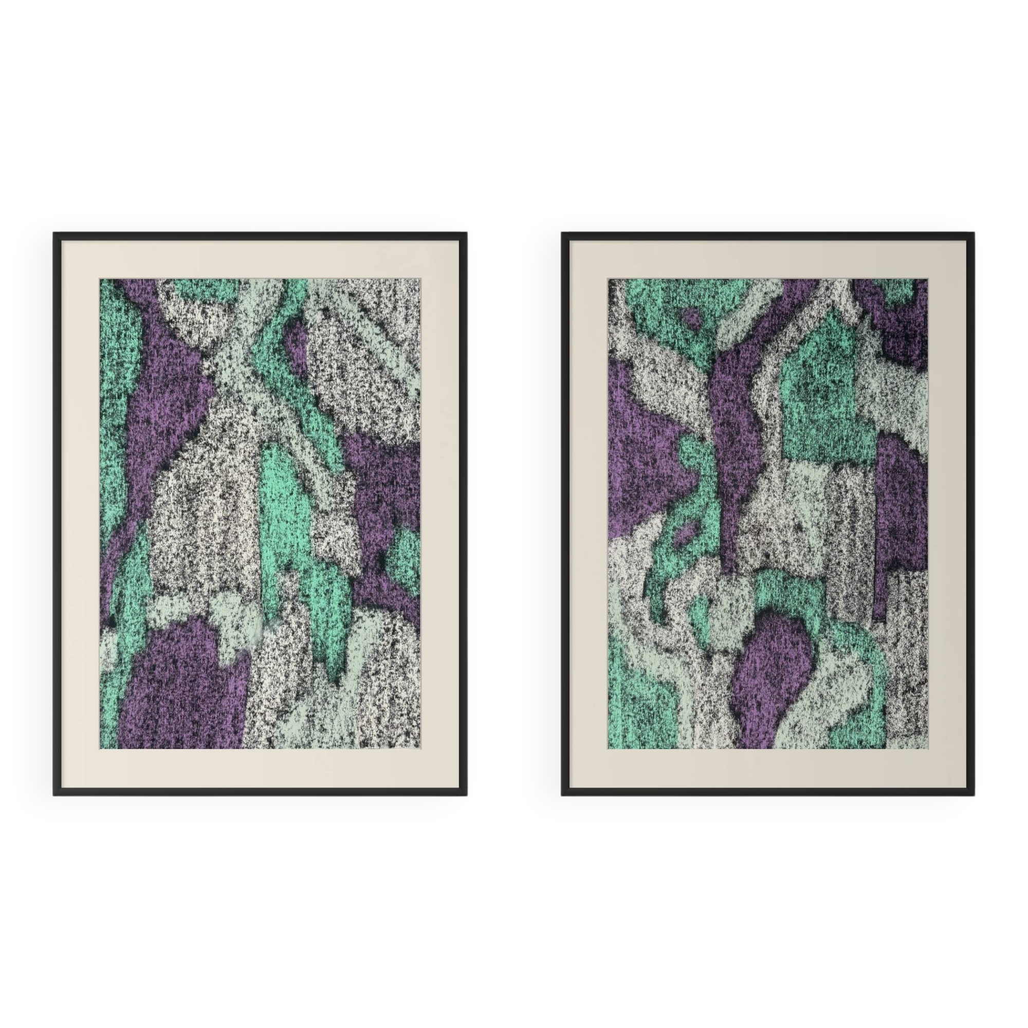 Pastel drawing 'Diptyque Brésil' by Atelier Cléophée