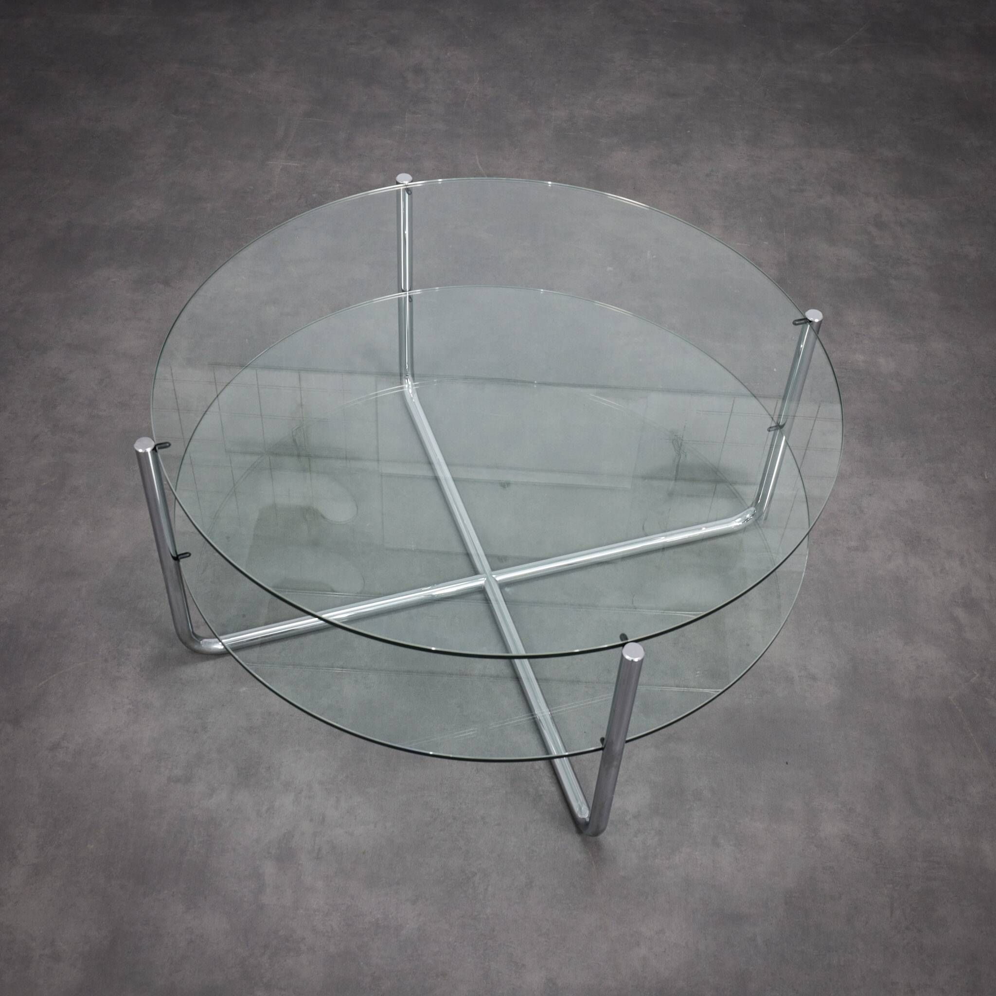Table basse Bauhaus modèle 427 par Dutch Originals, années 1990.