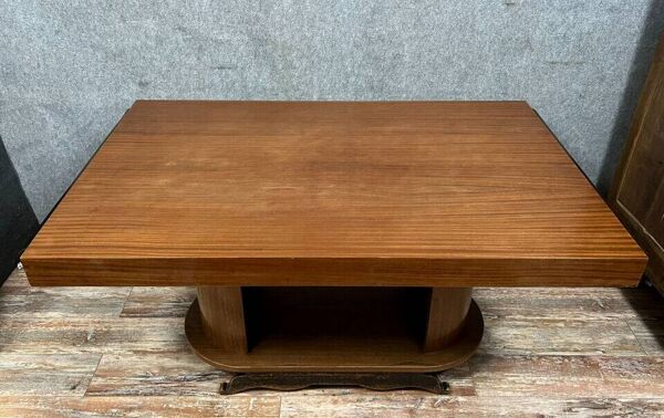 Table à allonges époque Art Déco en palissandre circa 1930 (281cm)